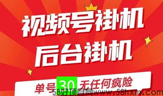 已撸20W、靠谱稳定长久、视频号挂机、一抖米平台