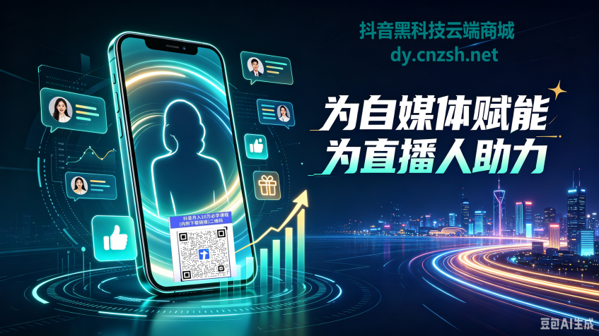 抖音黑科技快手直播挂铁人气涨粉点赞云端商城开展副业赚钱吗