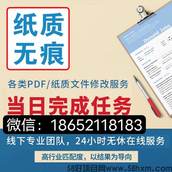 征信报告无痕修改,电子版PDF-纸质版,轻松解决